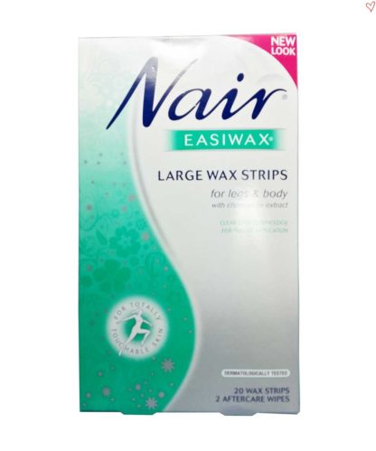 nair easiwax large wax strips 20 pack