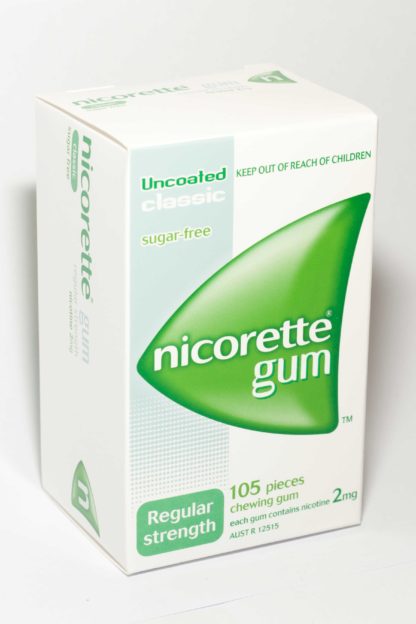 nicorette gum 2mg classic regular strength 105 pack