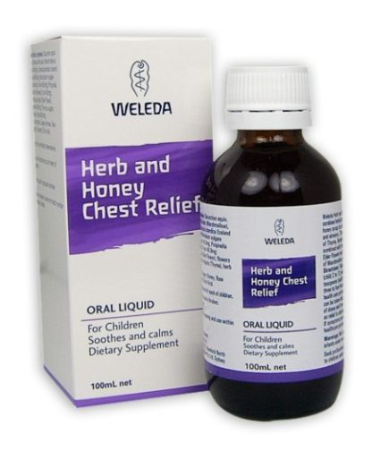 weleda herb honey chest relief oral liquid 100ml for children